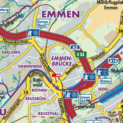 emmen schweiz|Emmen Map